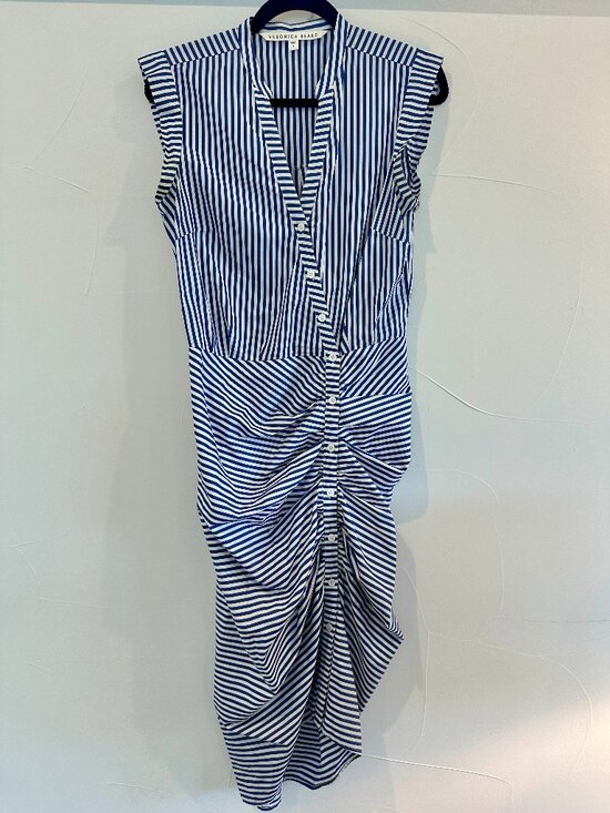 Veronica Beard Dresses & Skirts - Veronica Beard Teagan Blue Striped Dress